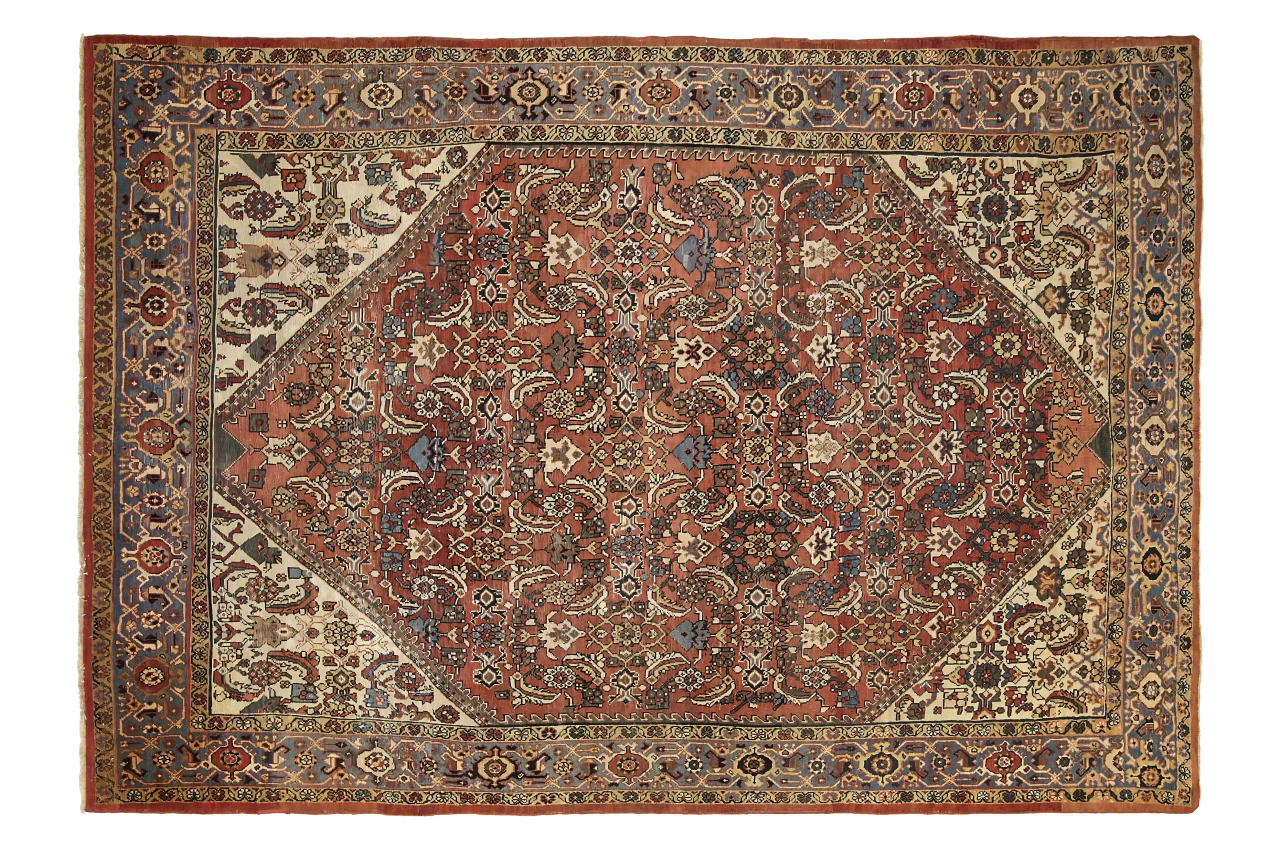 Antique Persian Mahal Traditional Rug 11078
