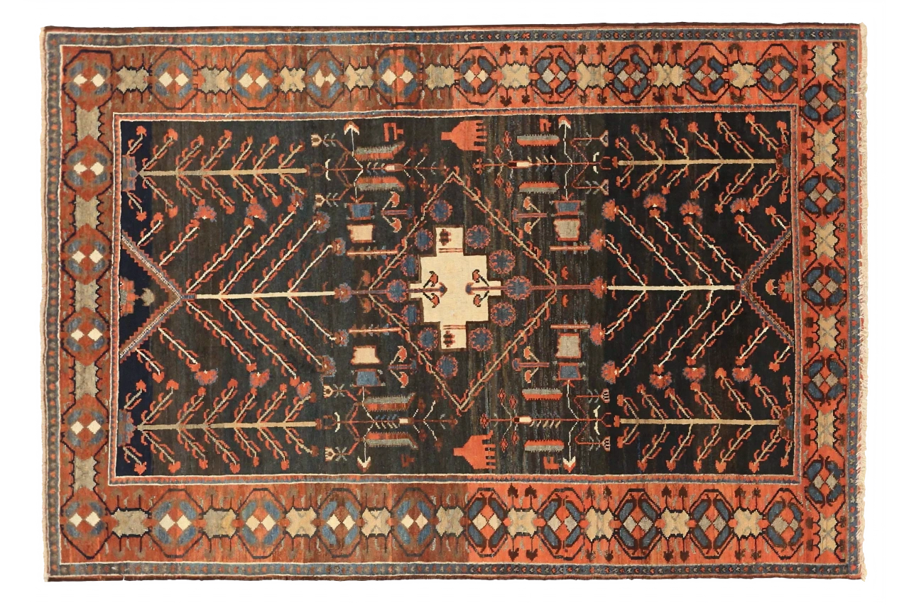Antique Persian Bakhtiar Transitional Rug 11079