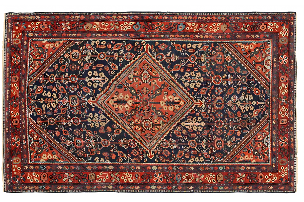 Antique Persian Mahal Traditional Rug 11087