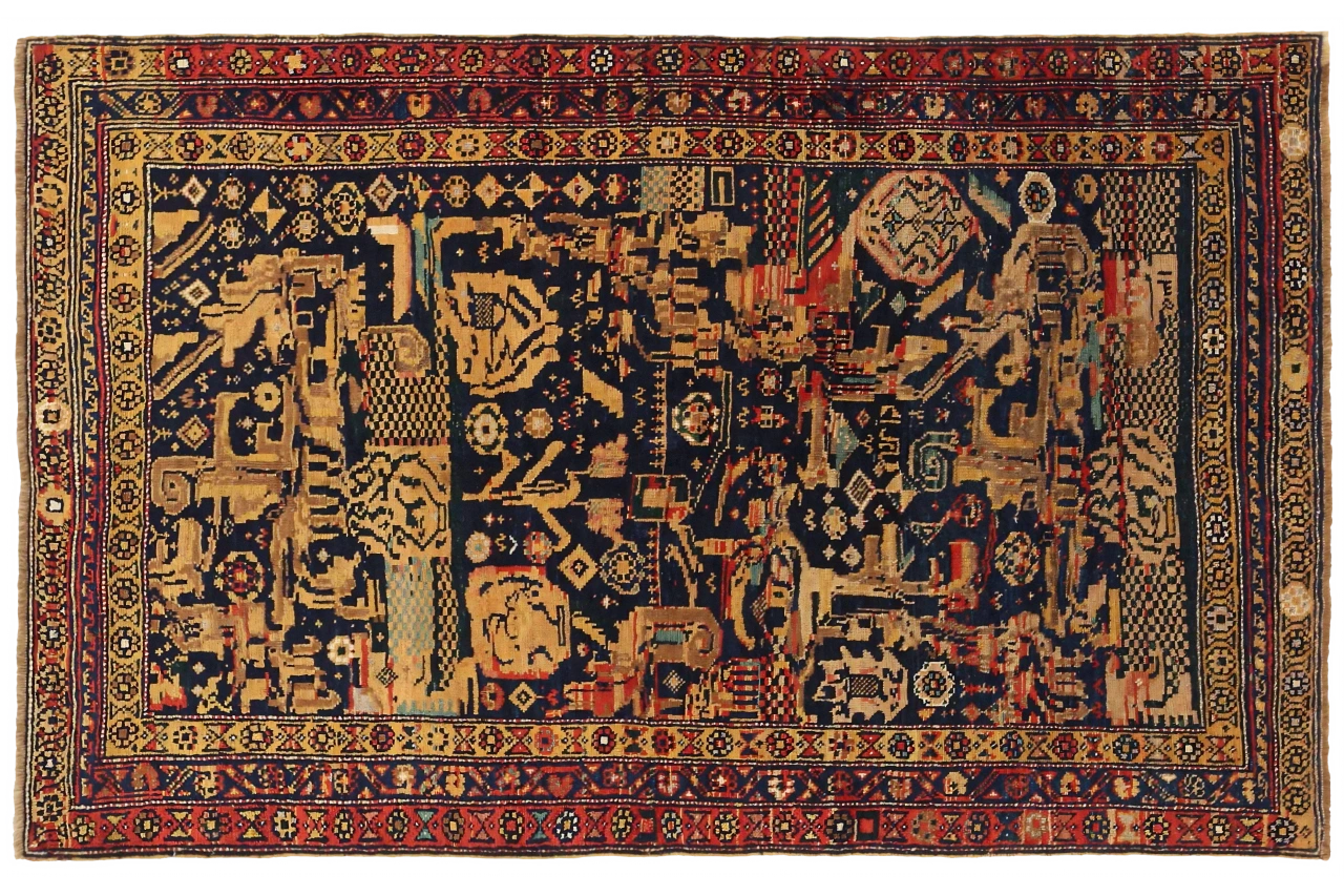 Antique Persian Kurdish Transitional Rug 11094