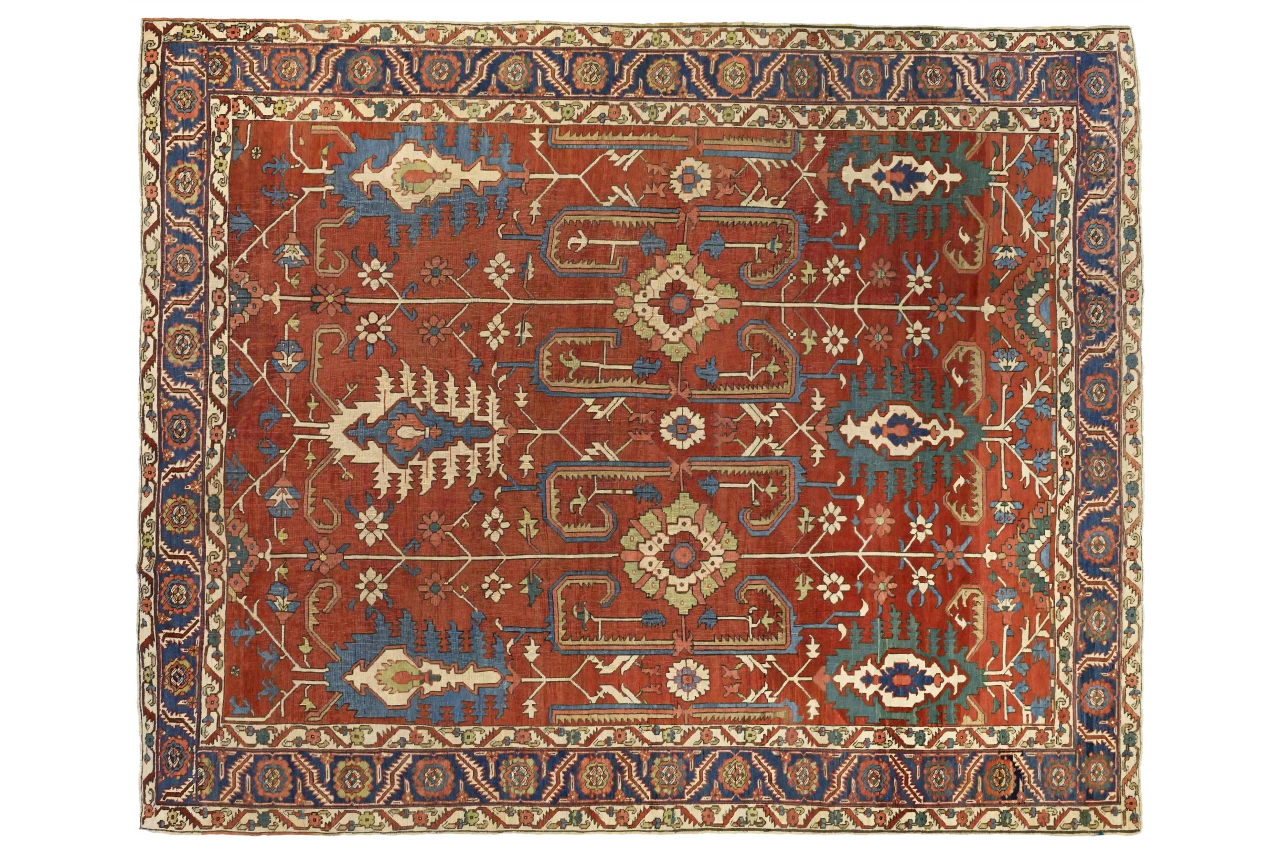 Antique Persian Transitional Rug 11096