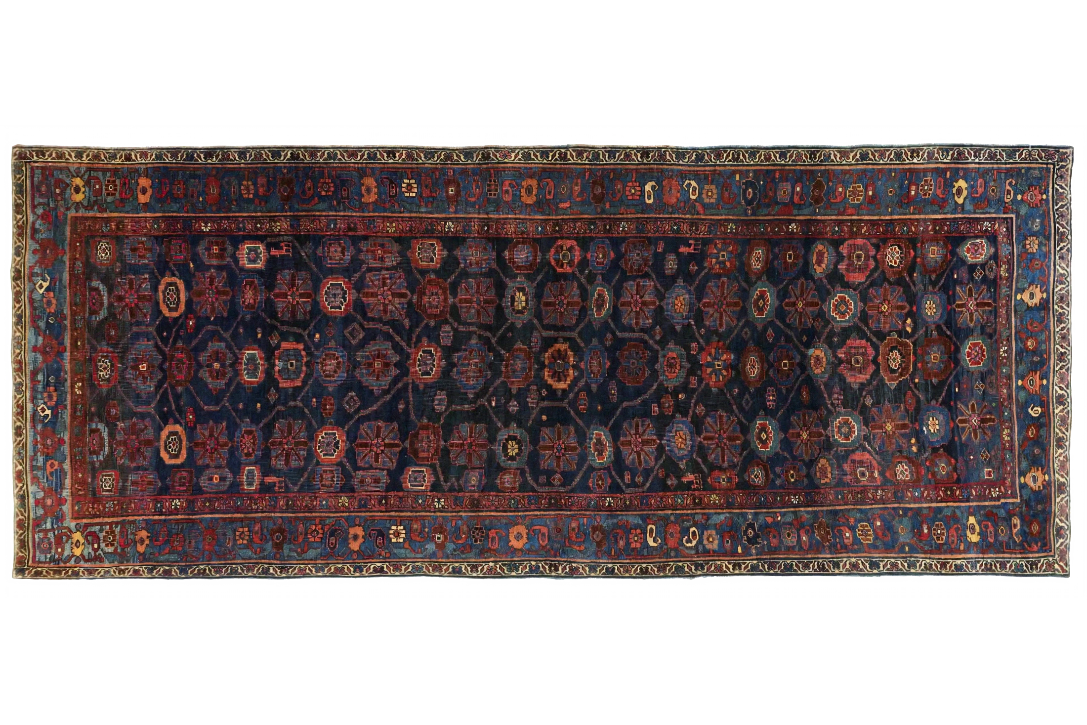 Antique Persian Bijar Traditional Rug 11098