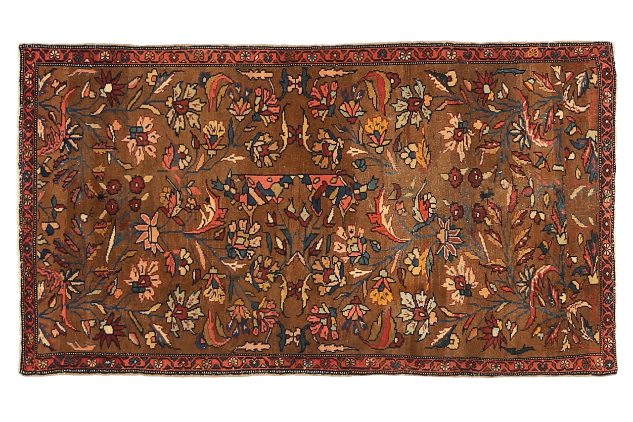 Antique Persian Hamadan Transitional Rug 11120
