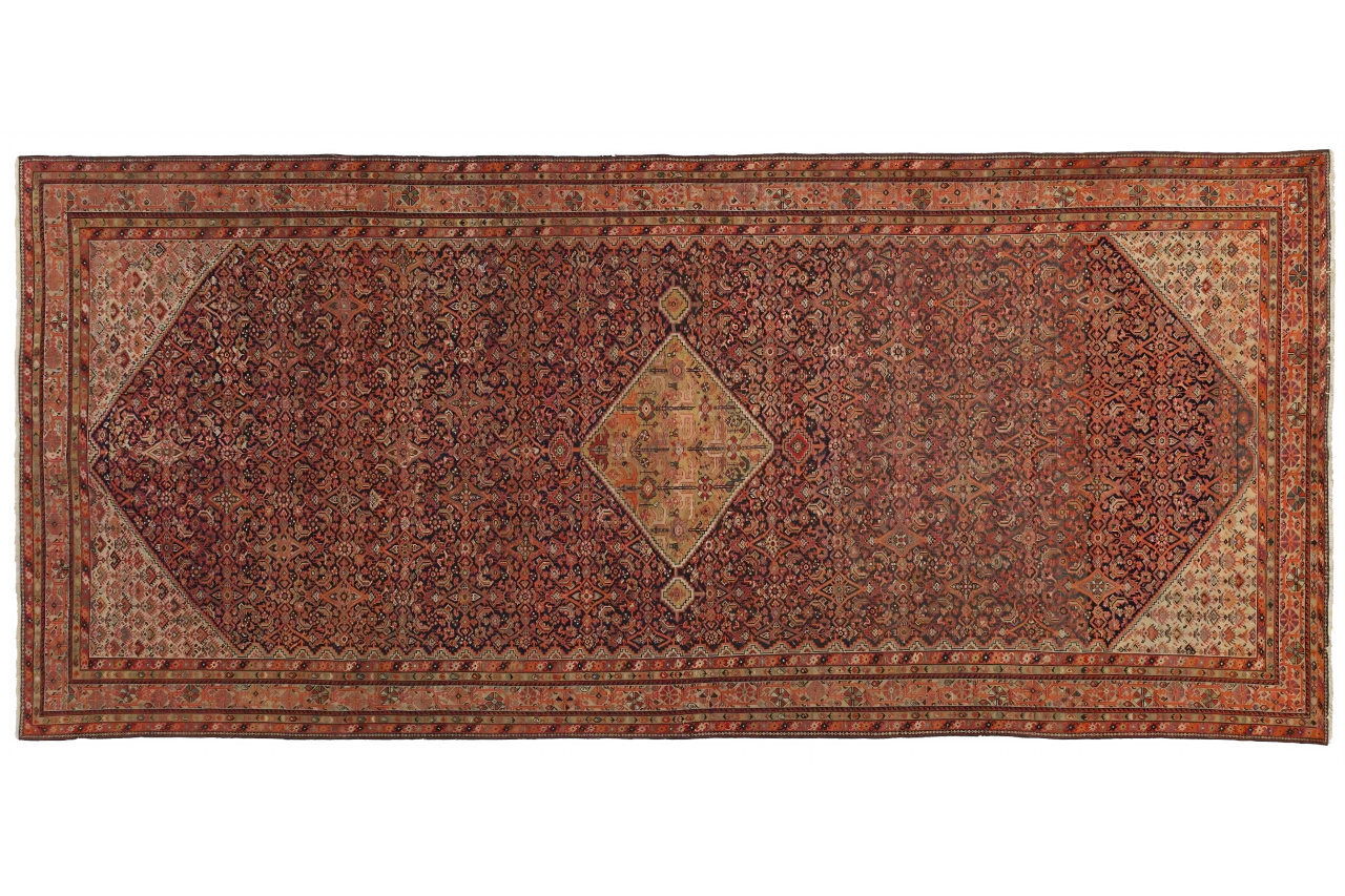 Antique Persian Malayer Traditional Rug 11124