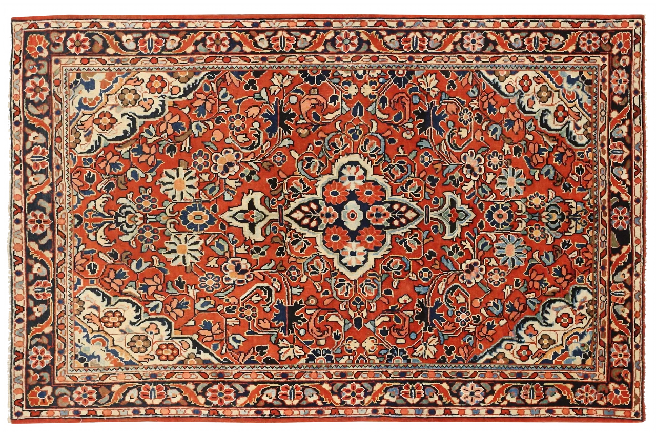 Antique Persian Mahal Traditional Rug 11151