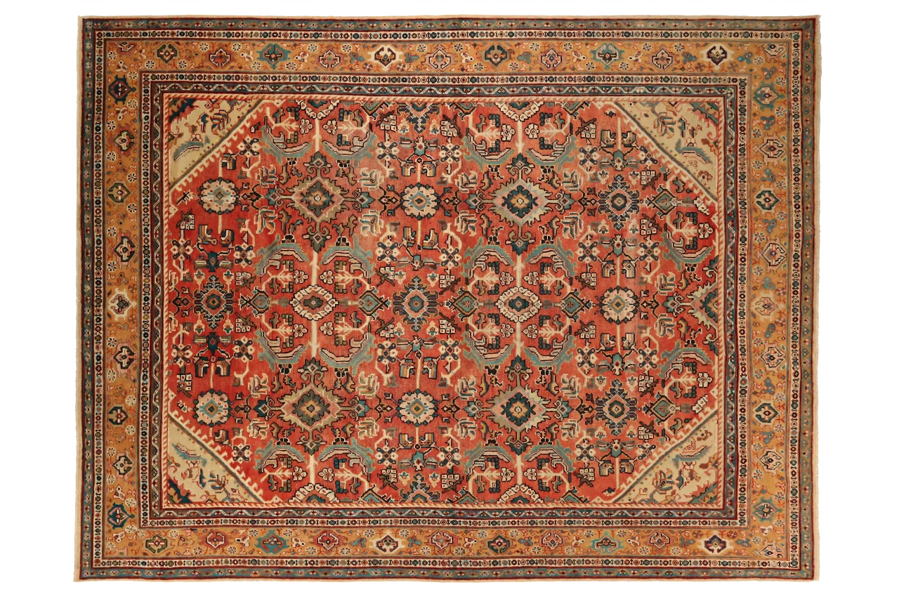 Antique Persian Sultanabad Transitional Rug 11193