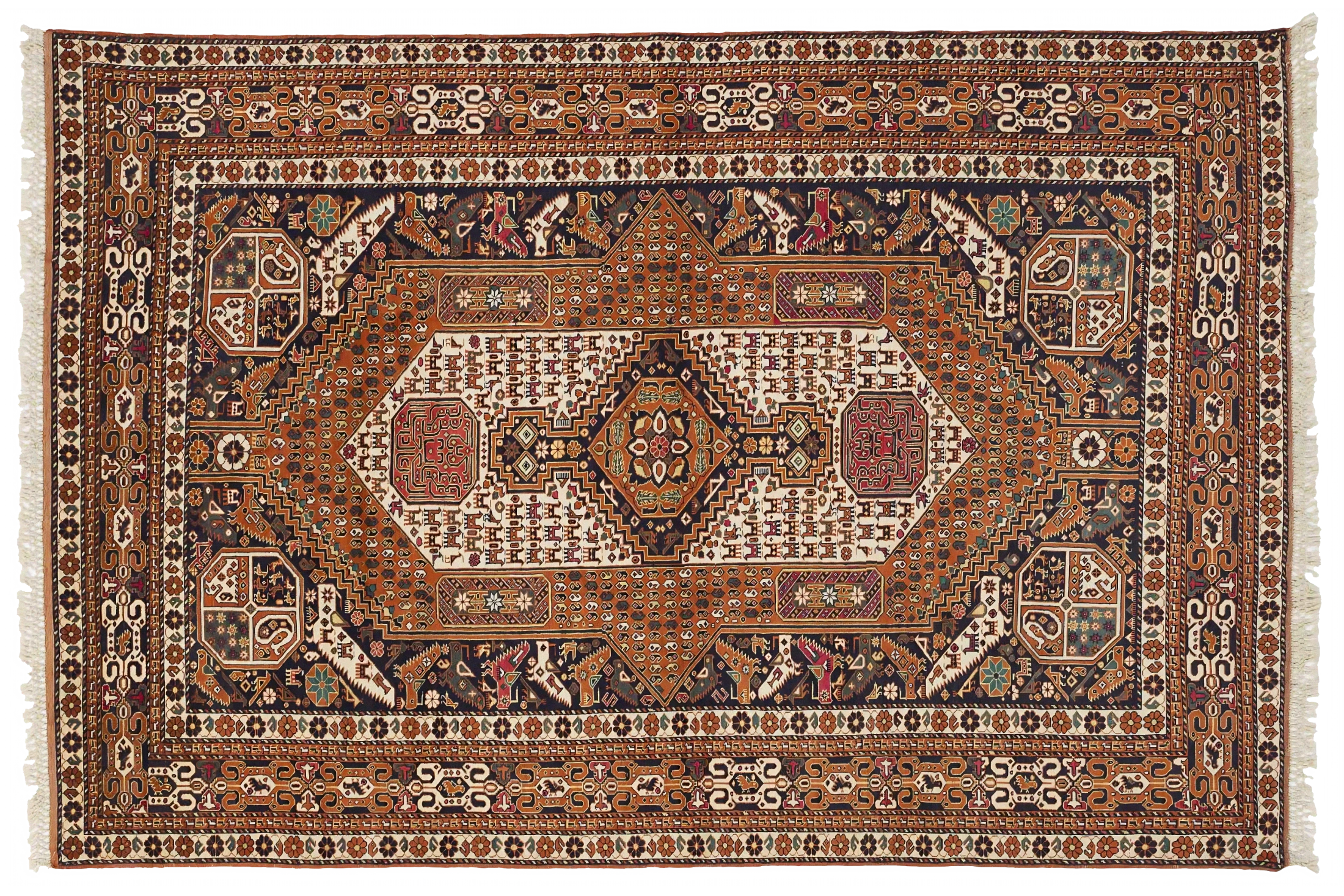 Antique Persian Kurdish Transitional Rug 11196