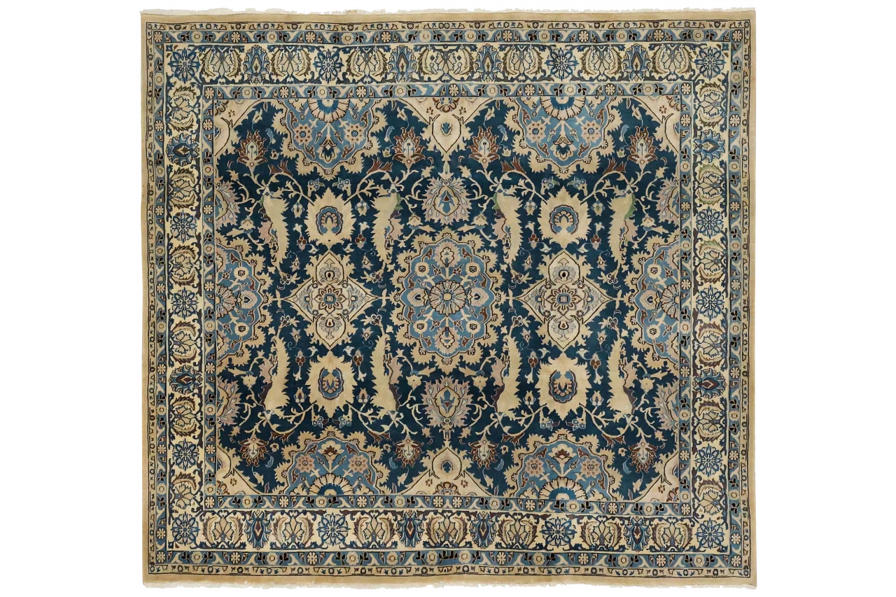 Antique Persian Nain Transitional Rug 11198