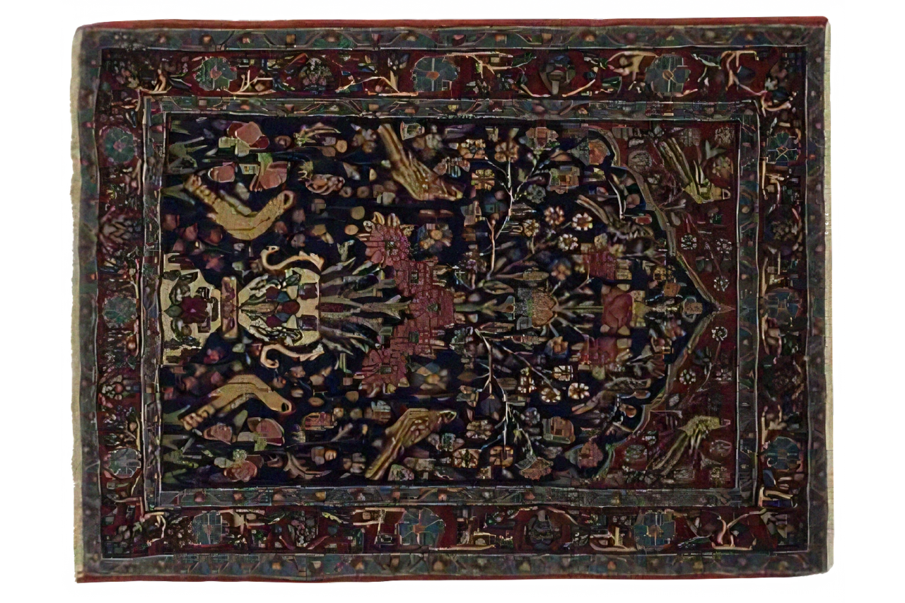 Antique Persian Kerman Traditional Rug 11369