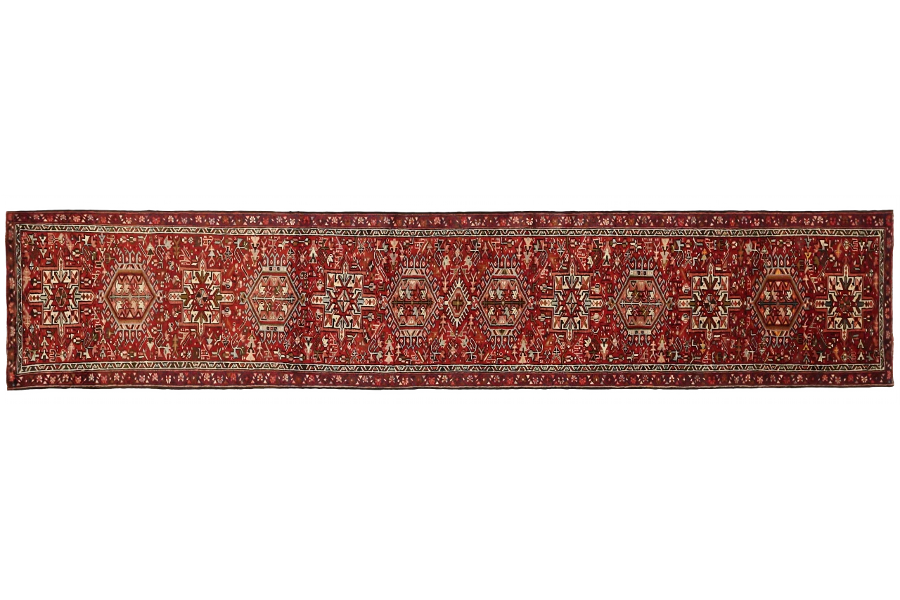 Antique Persian Heriz Traditional Rug 11384