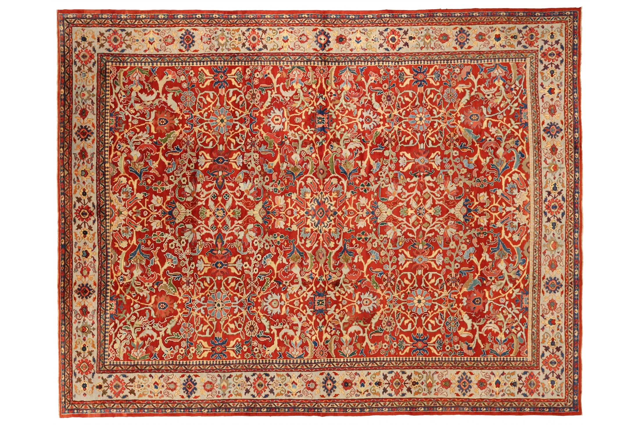 Antique Persian Sultanabad Traditional Rug 11410