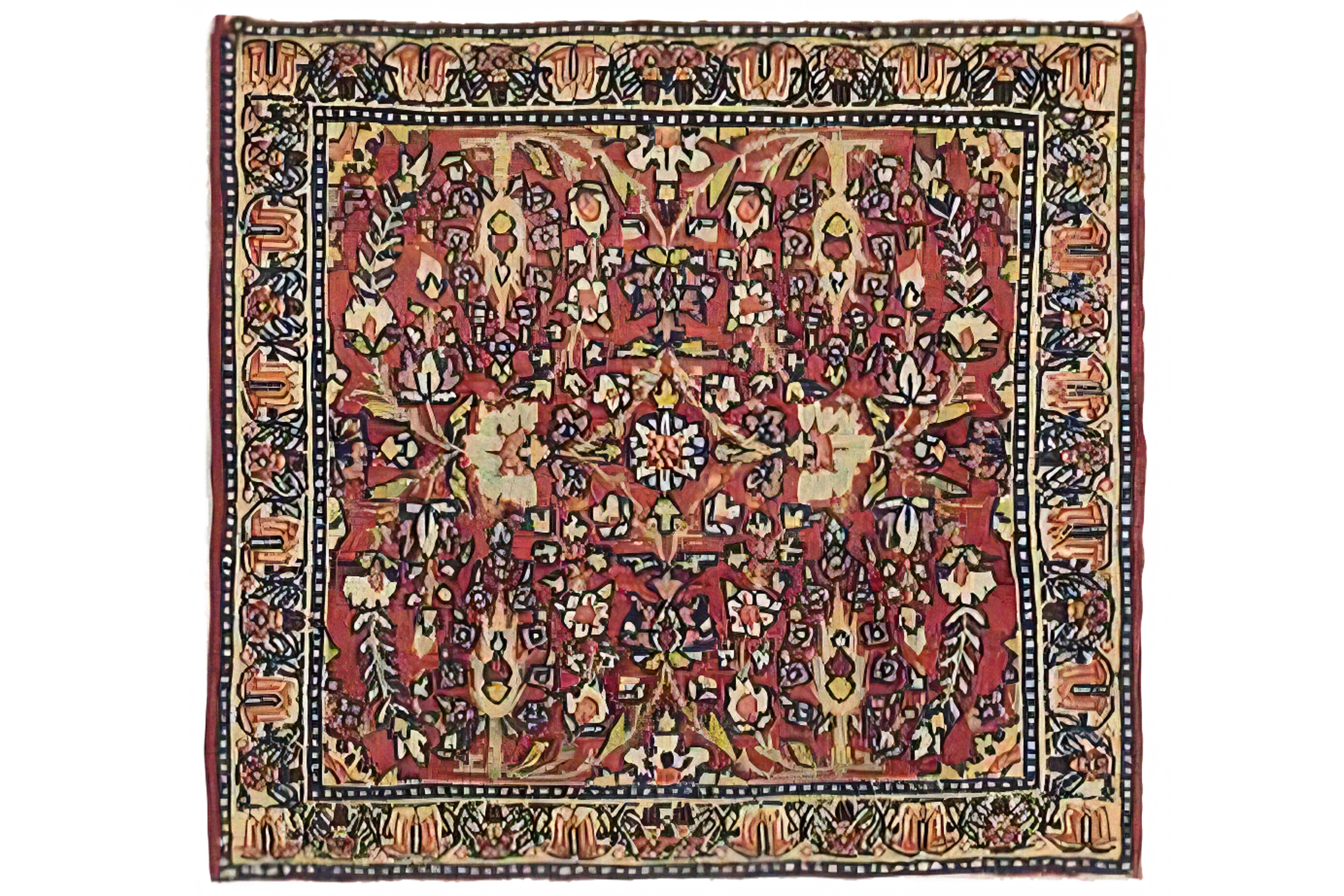 Antique Persian Kerman Traditional Rug 11420
