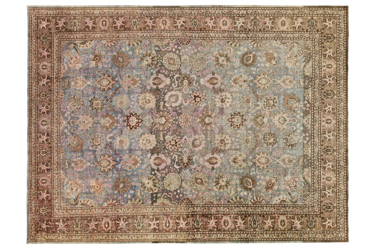 Antique Persian Tabriz Transitional Rug 11423