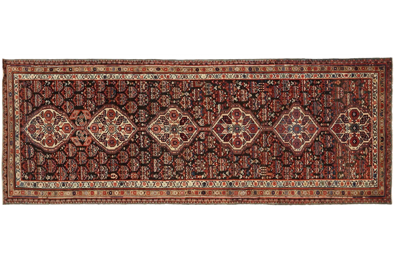Antique Persian Malayer Traditional Rug 11460