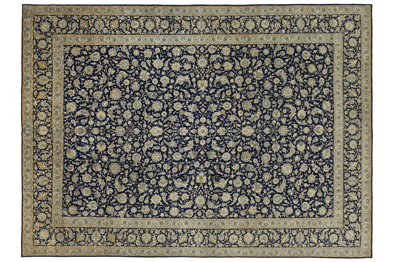 Antique Persian Kashan Traditional Rug 11524