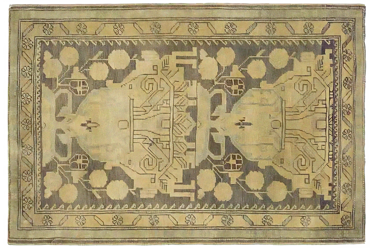 Antique Persian Azarbaijan Transitional Rug 11576
