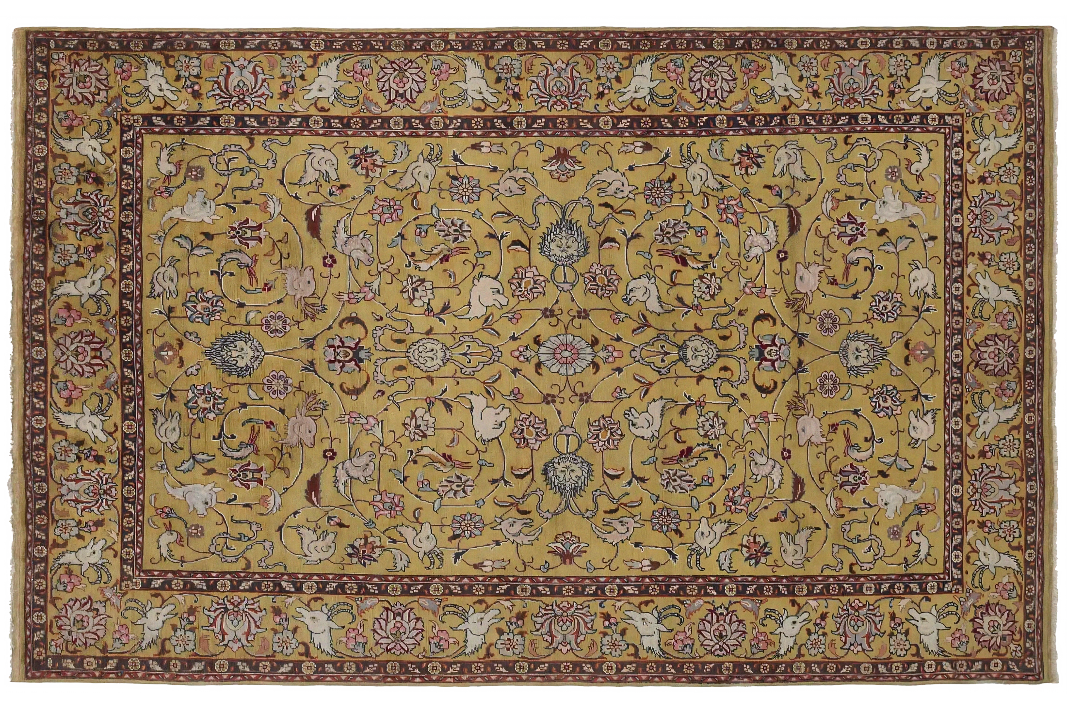 Antique Persian Tabriz Transitional Rug 11641