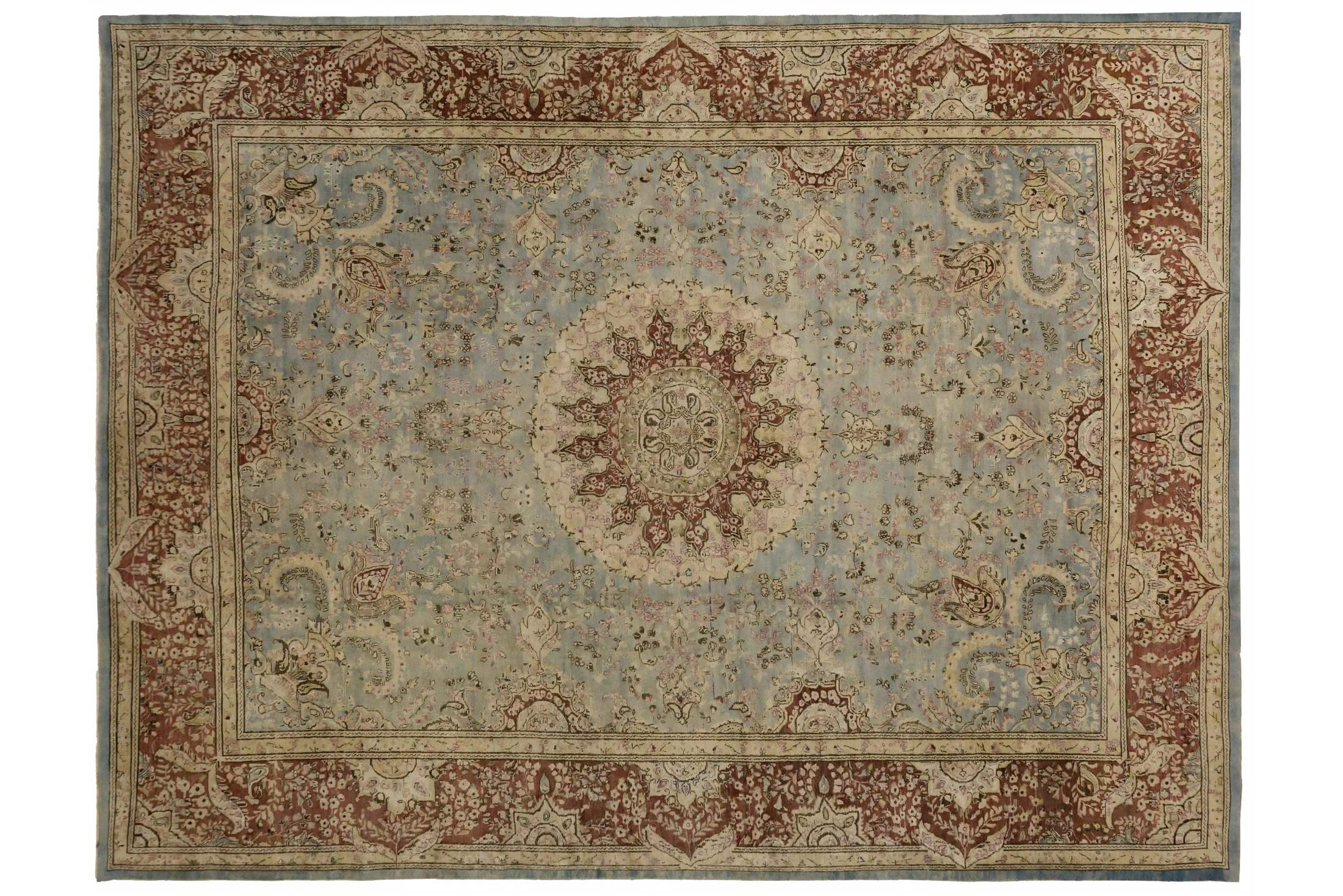 Antique Persian Kerman Transitional Rug 11644