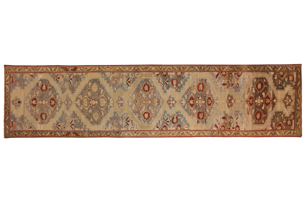 Antique Russia Kazakhstan Transitional Rug 11657