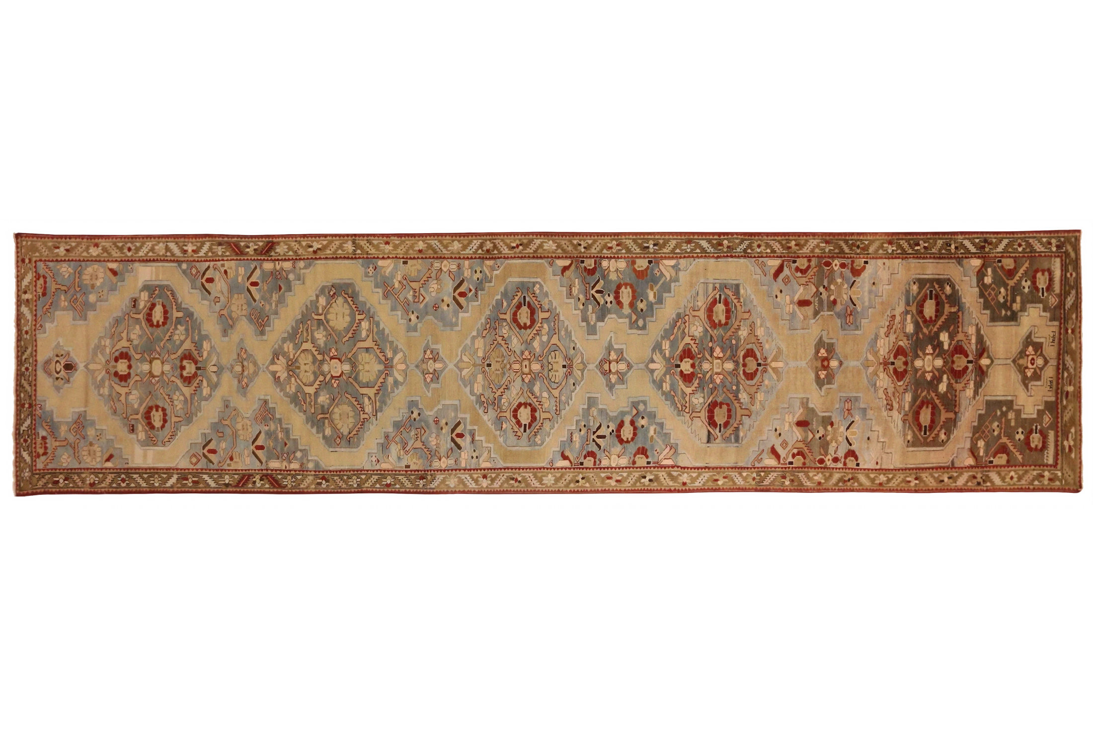 Antique Russia Kazakhstan Transitional Rug 11657