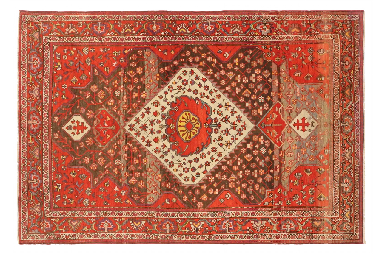 Antique Persian Malayer Transitional Rug 11717