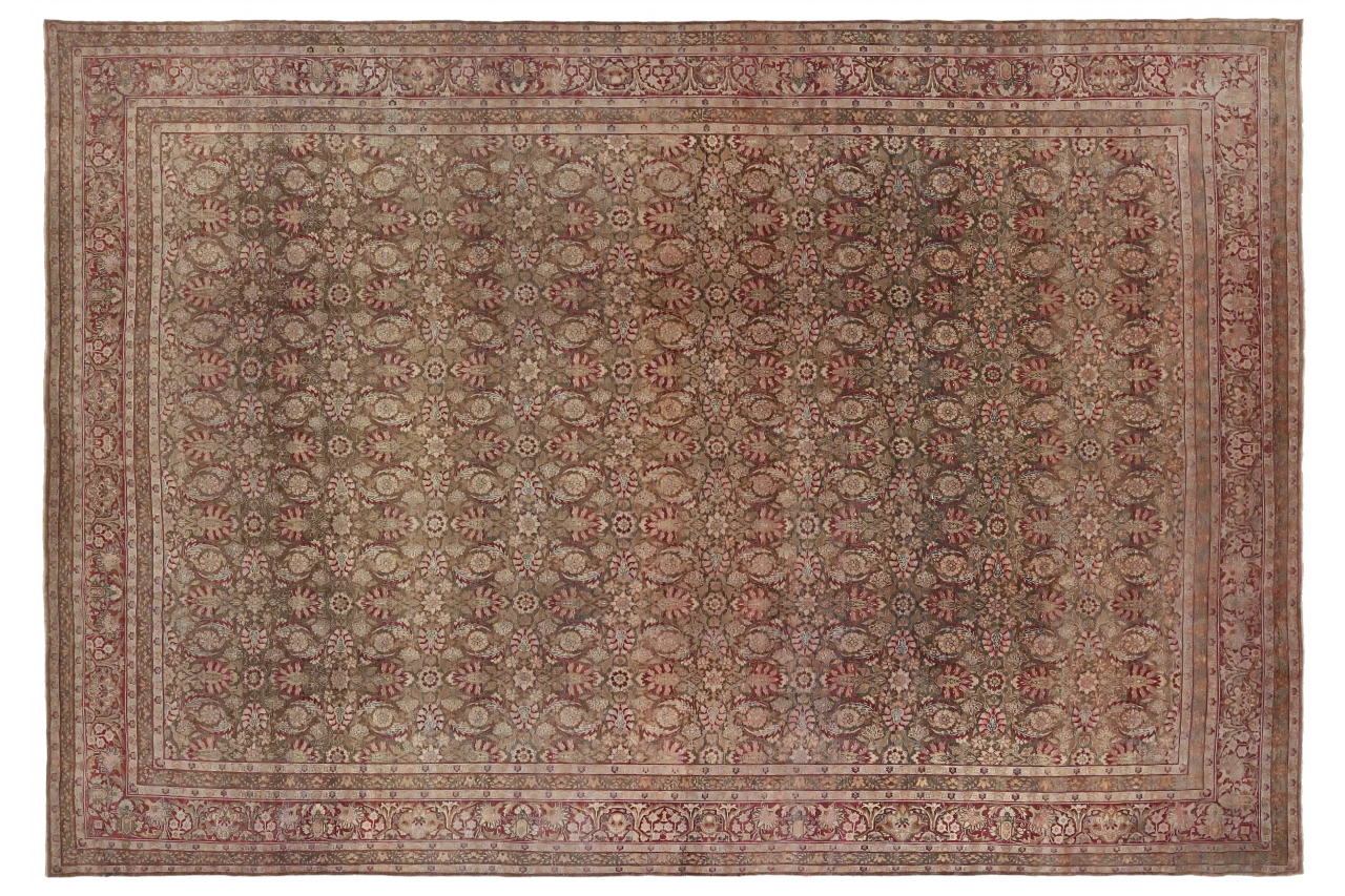 Antique Persian Yazd Transitional Rug 11721