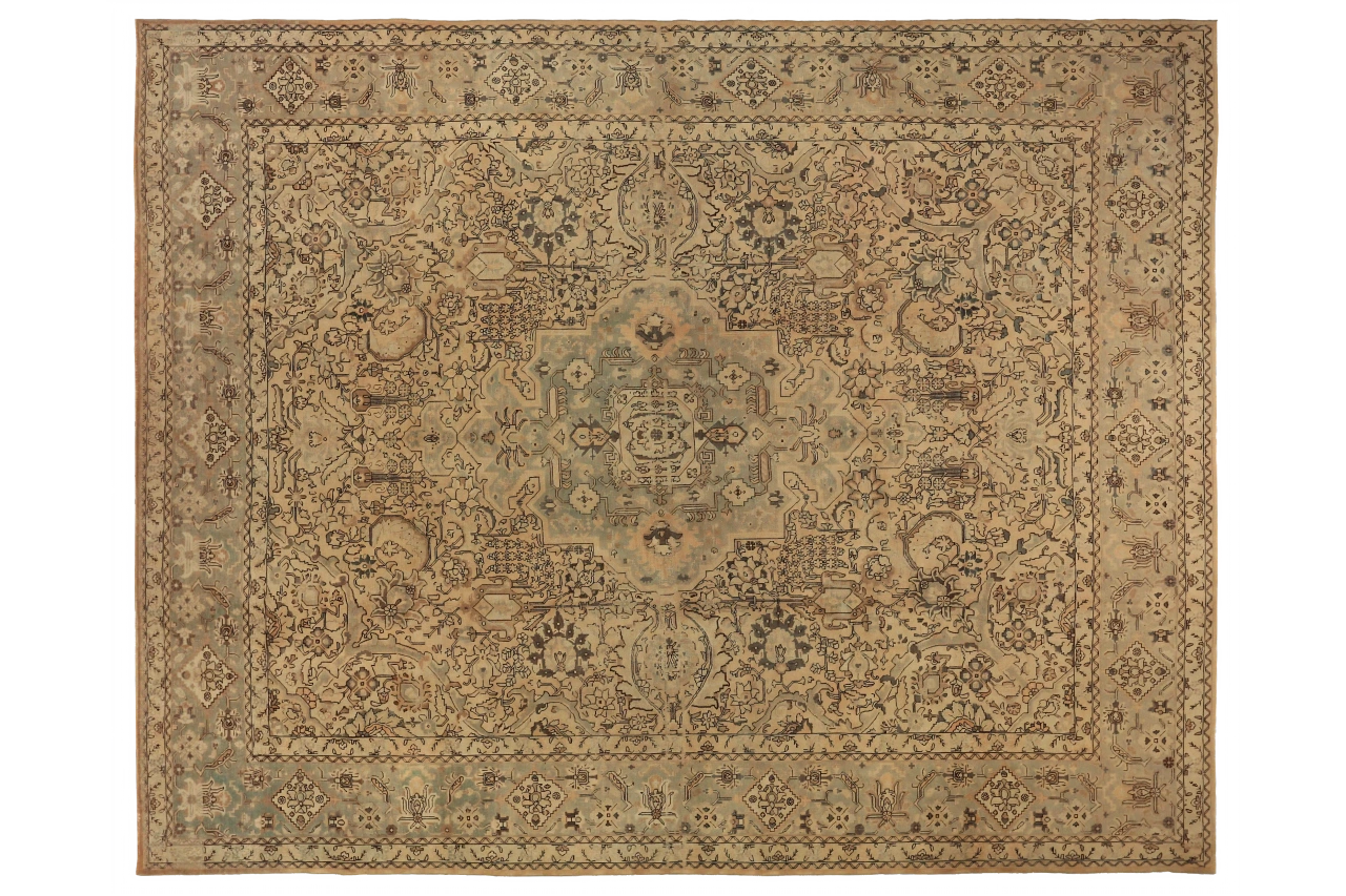 Antique Persian Tabriz Transitional Rug 11722