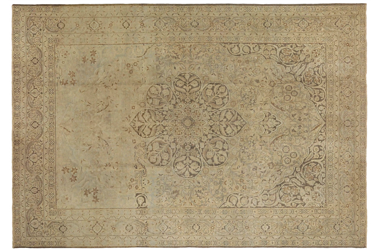 Antique Persian Tabriz Transitional Rug 11723