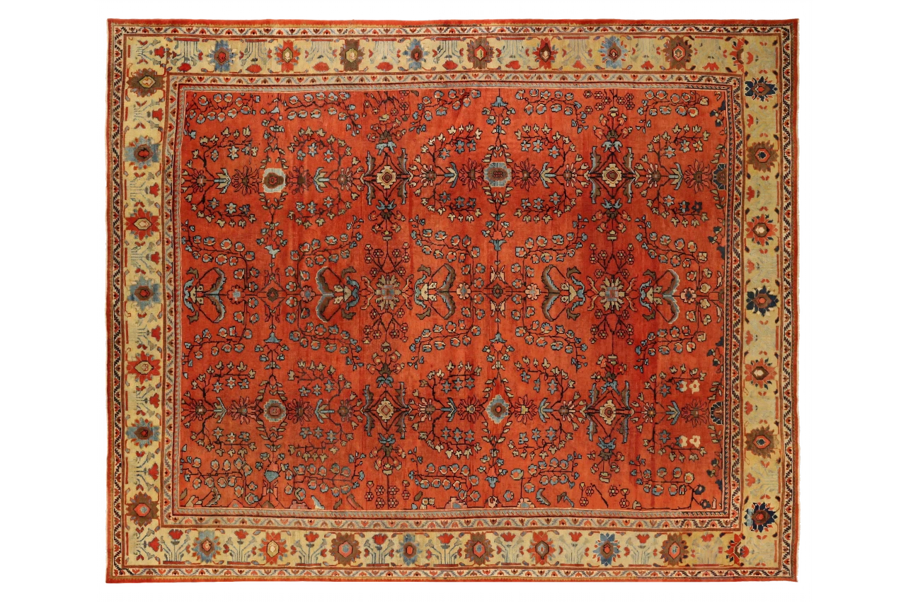 Antique Persian Mahal Transitional Rug 12076