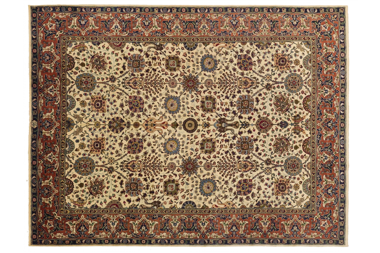 Antique Persian Tabriz Traditional Rug 12720
