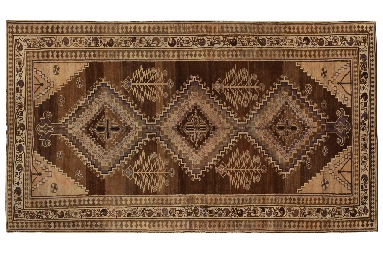 Antique Persian Hamadan Transitional Rug 12773