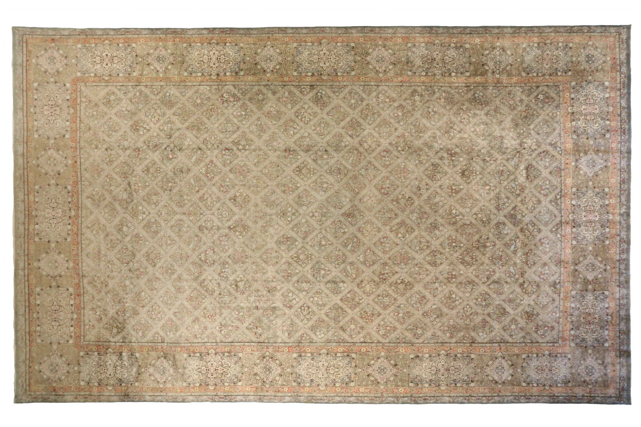 Antique Persian Kerman Transitional Rug 12912