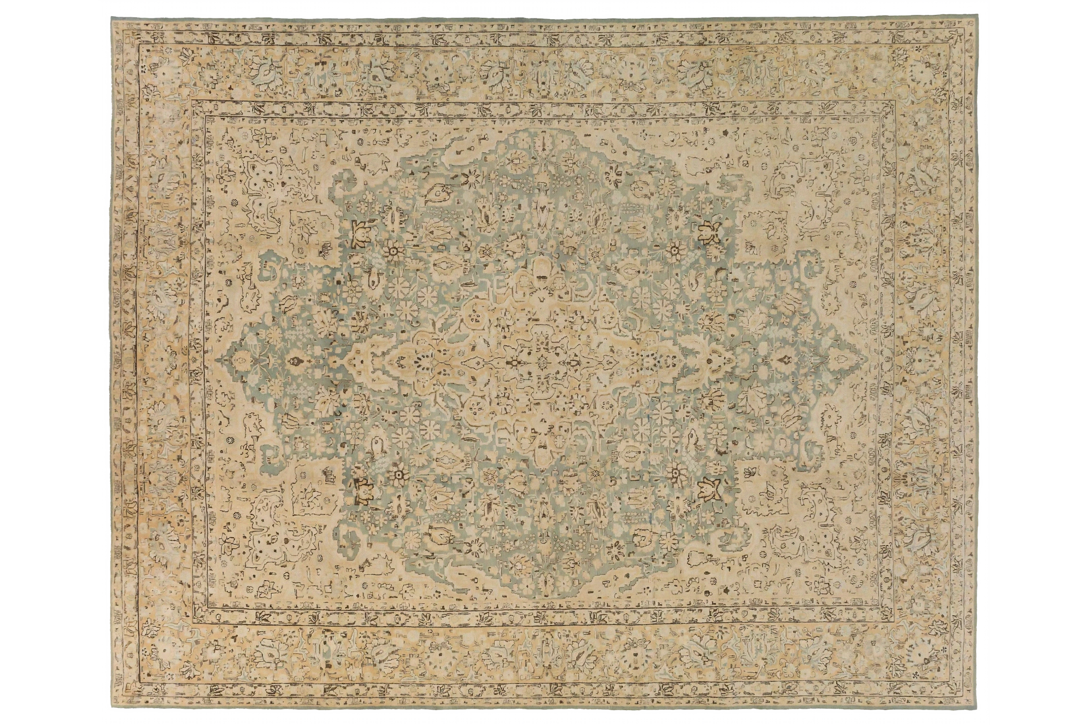 Antique Persian Kerman Transitional Rug 12970