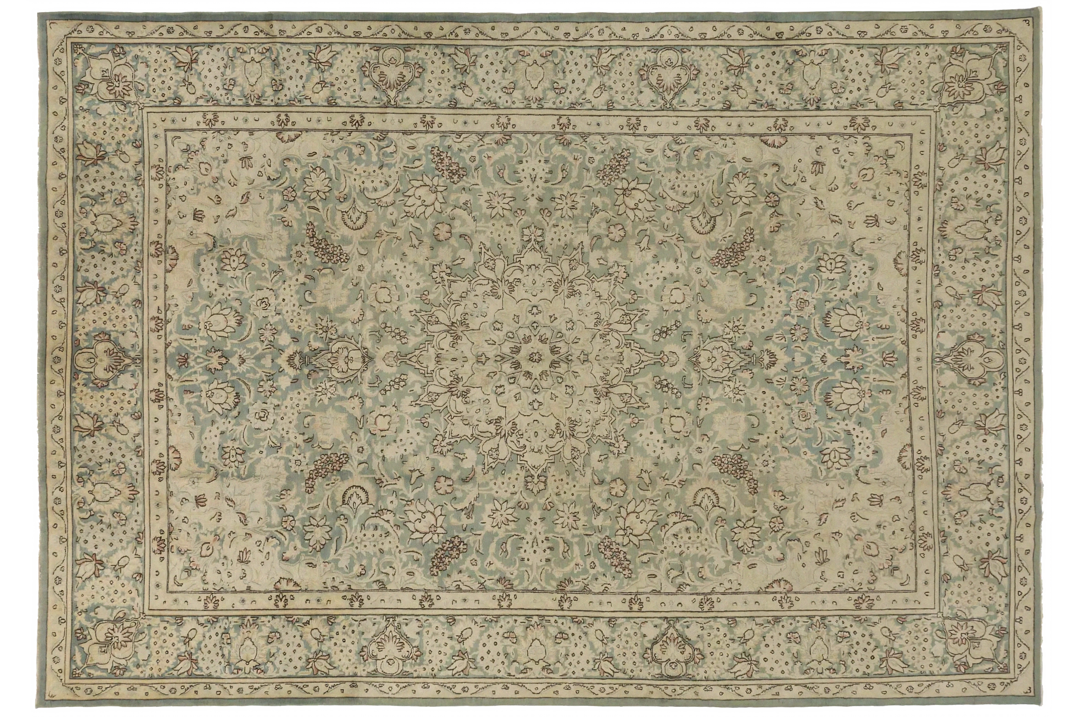 Antique Persian Kerman Transitional Rug 13015