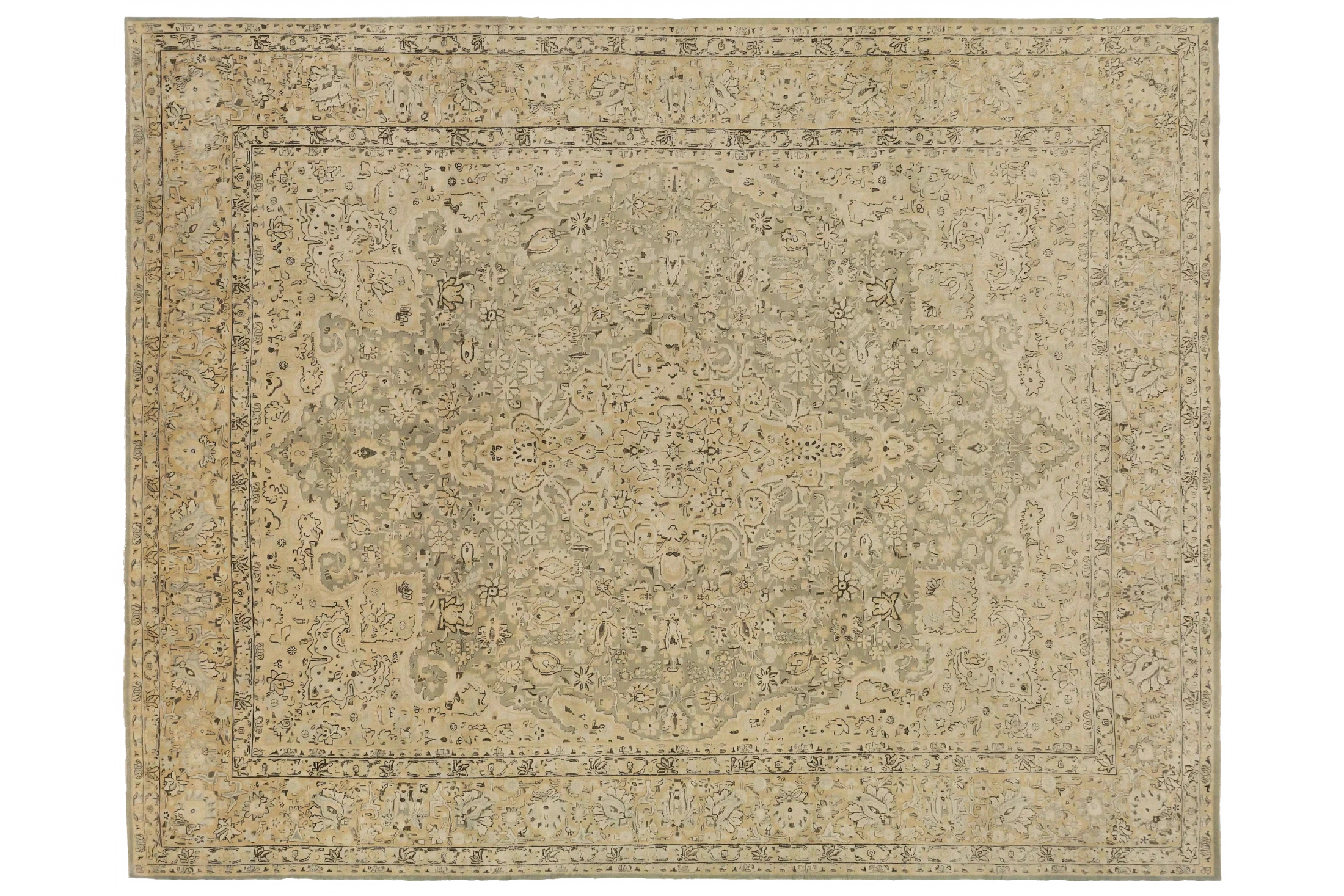 Antique Persian Kerman Transitional Rug 13035