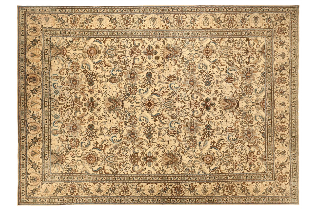 Antique Persian Tabriz Transitional Rug 13115