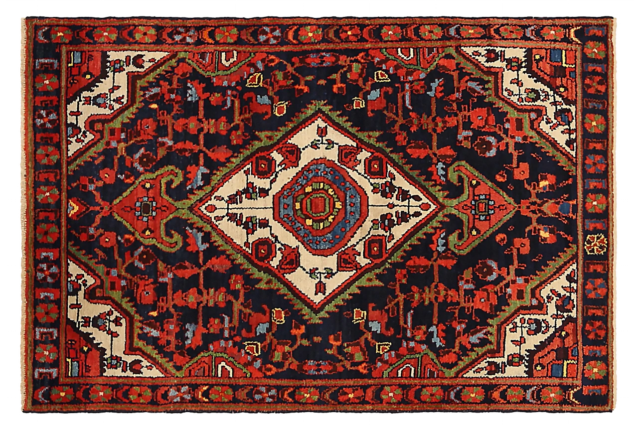 Antique Persian Malayer Traditional Rug 13297