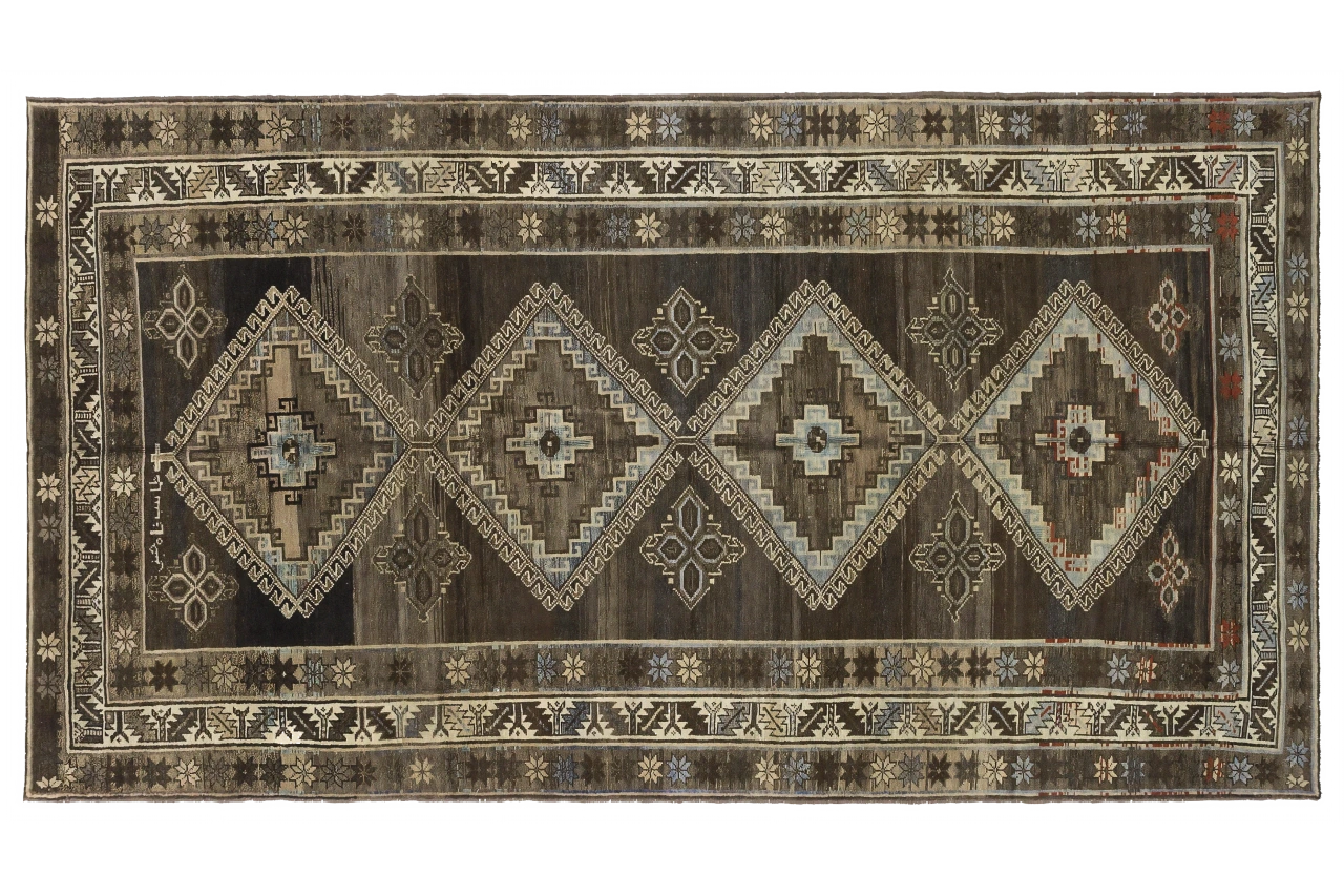 Antique Persian Malayer Transitional Rug 13314