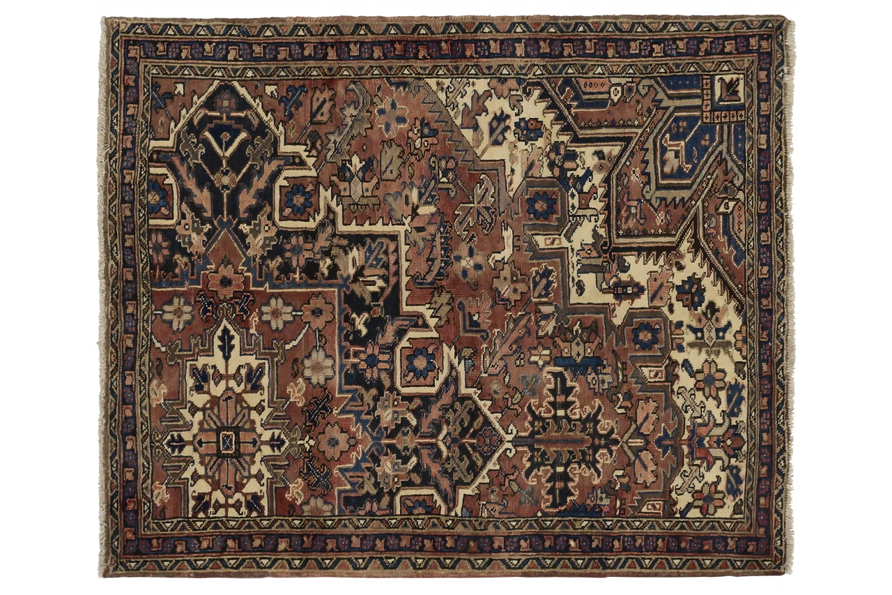 Antique Persian Heriz Transitional Rug 13335