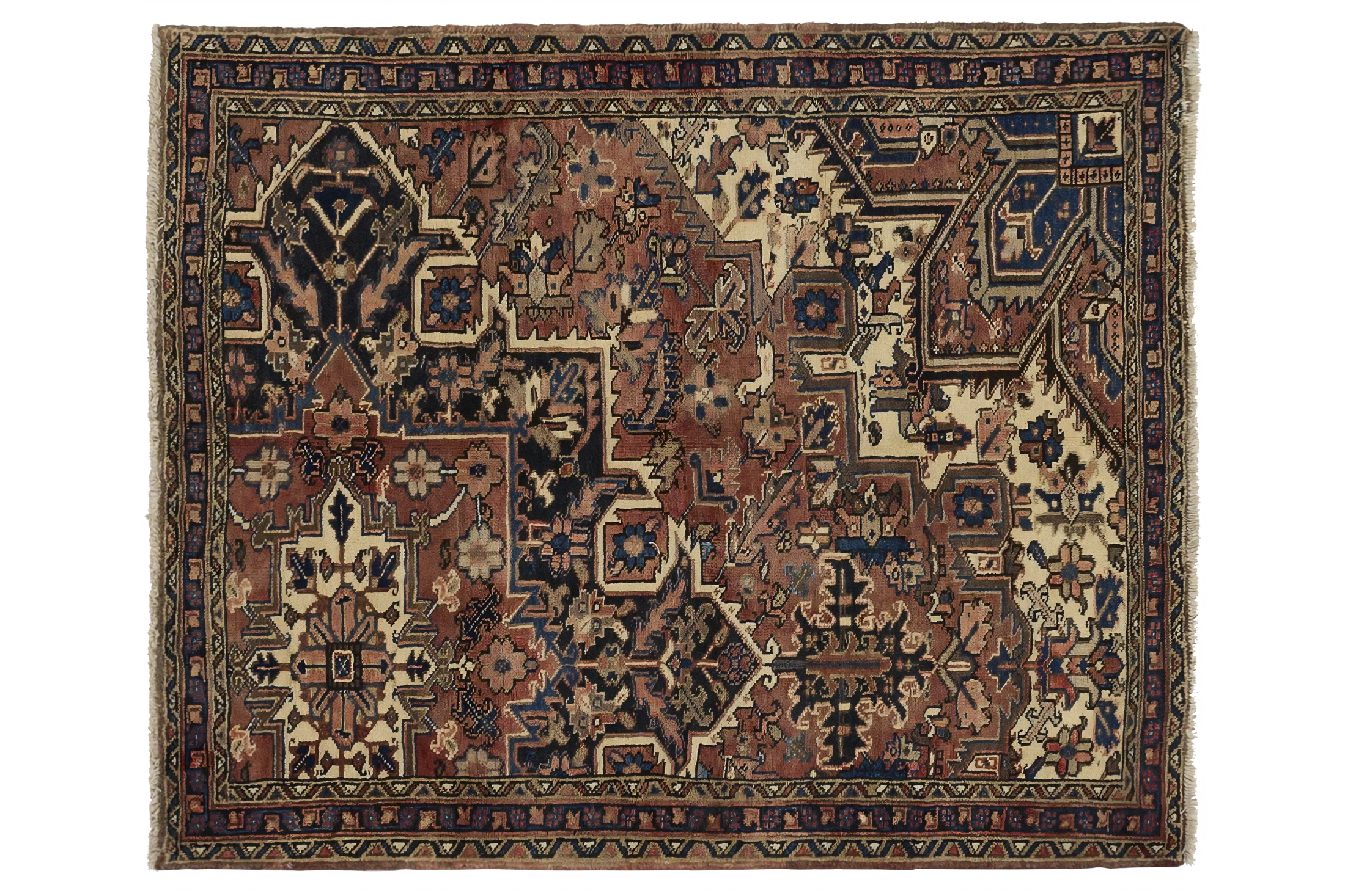 Antique Persian Heriz Transitional Rug 13335