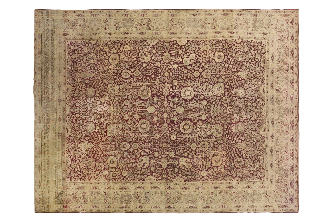 Antique Persian Kerman Transitional Rug 13377