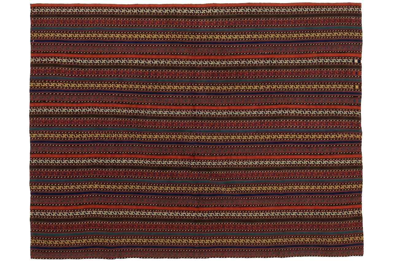 Antique Persian Transitional Rug 13556