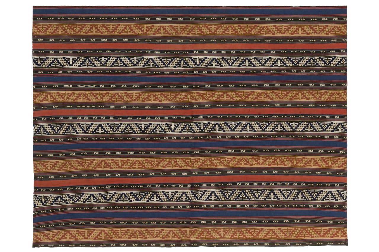 Antique Persian Transitional Rug 13558