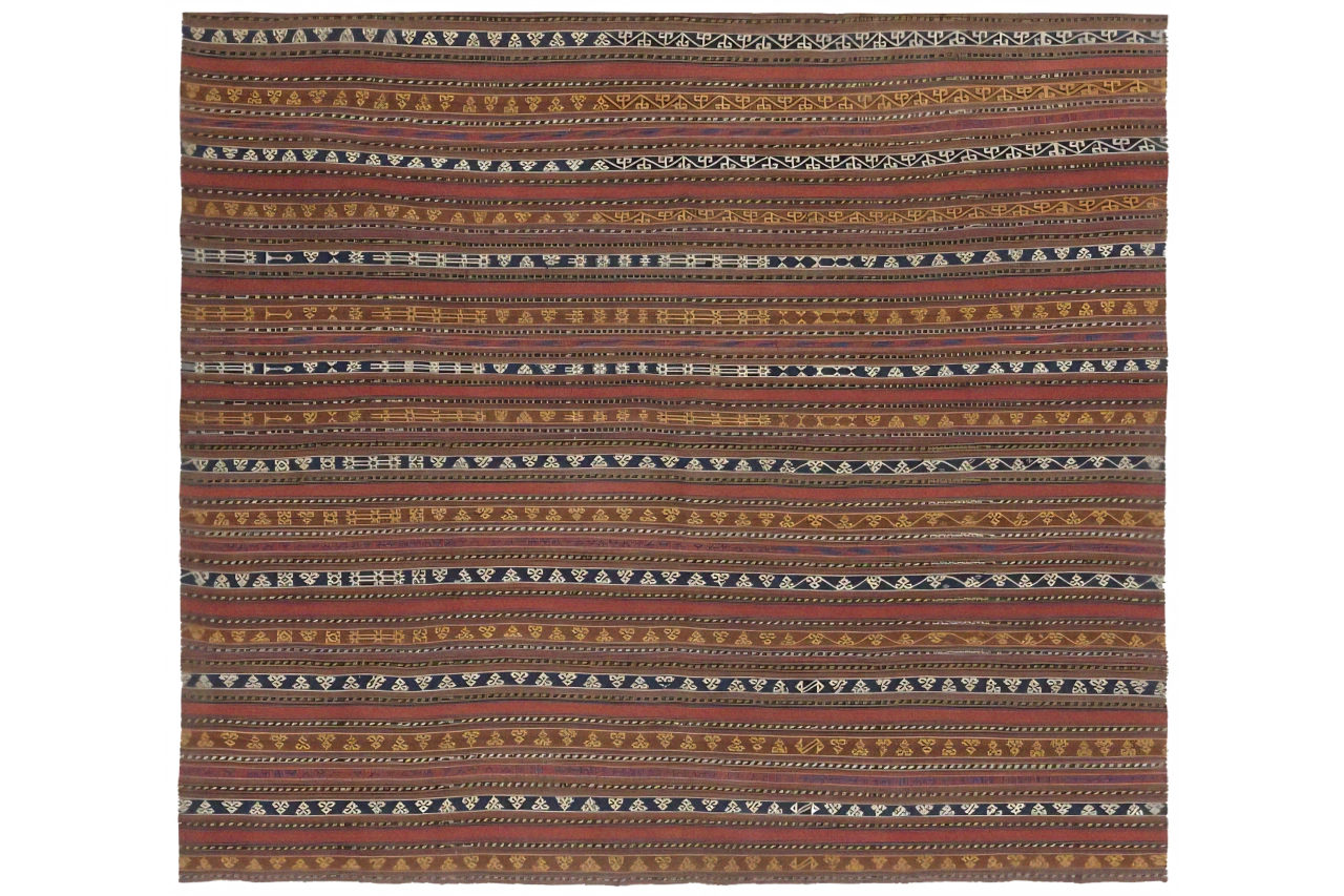 Antique Persian Transitional Rug 13578