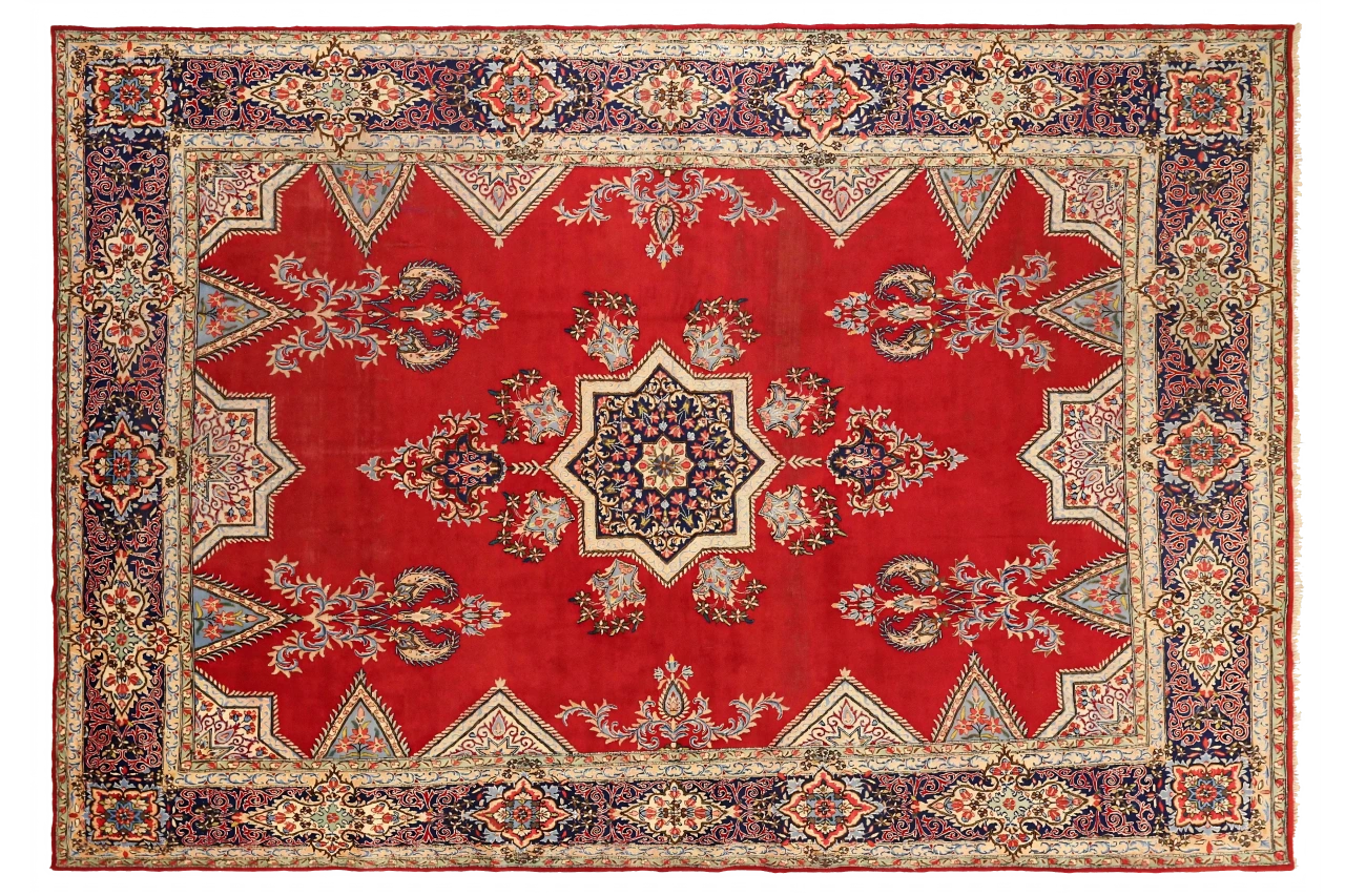Antique Persian Kerman Traditional Rug 13643