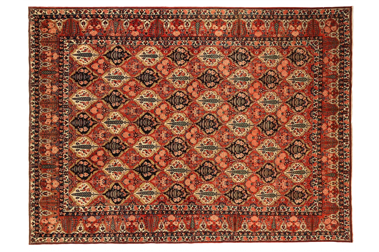 Antique Persian Bakhtiar Traditional Rug 13644