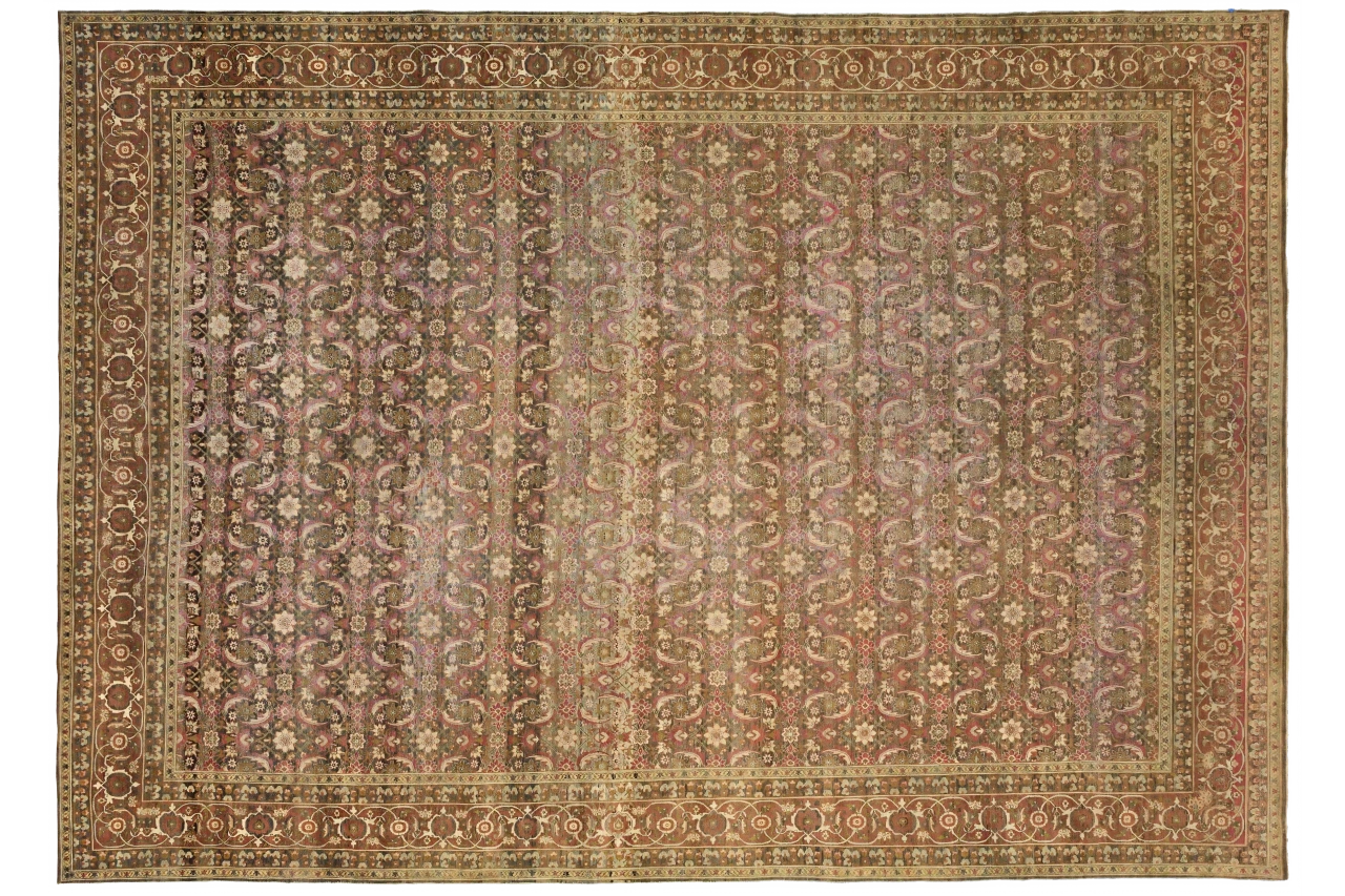Antique Persian Yazd Transitional Rug 13688