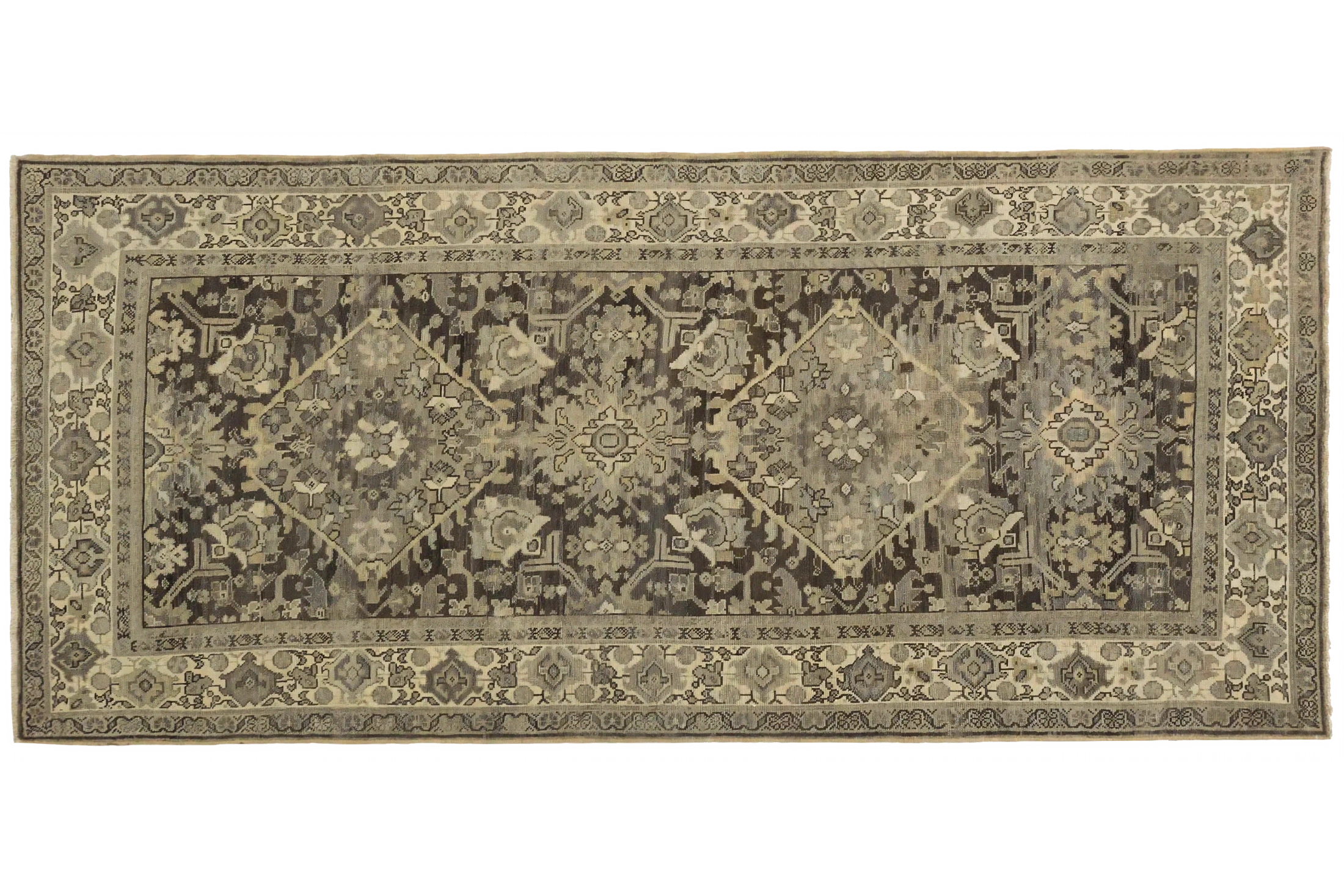 Antique Persian Mahal Transitional Rug 13776