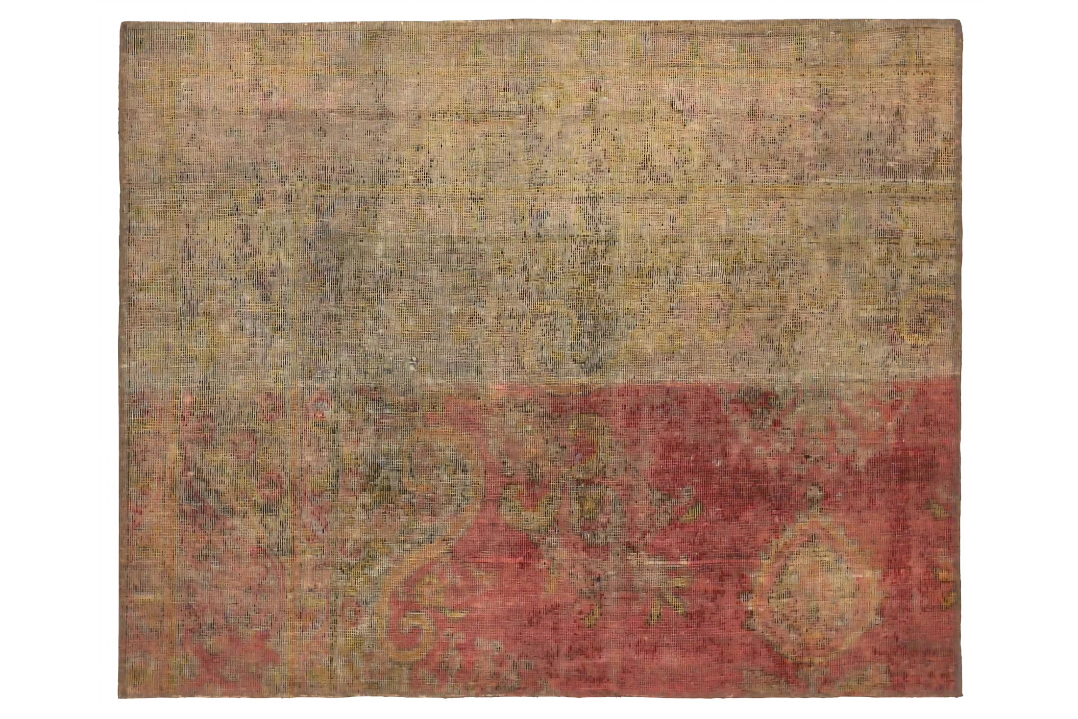 Antique Persian Transitional Rug 14948