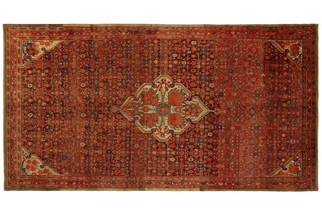 Antique Persian Malayer Traditional Rug 14977